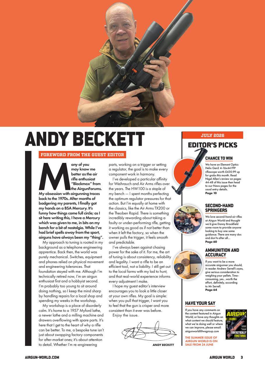 Airgun World Preview Pages