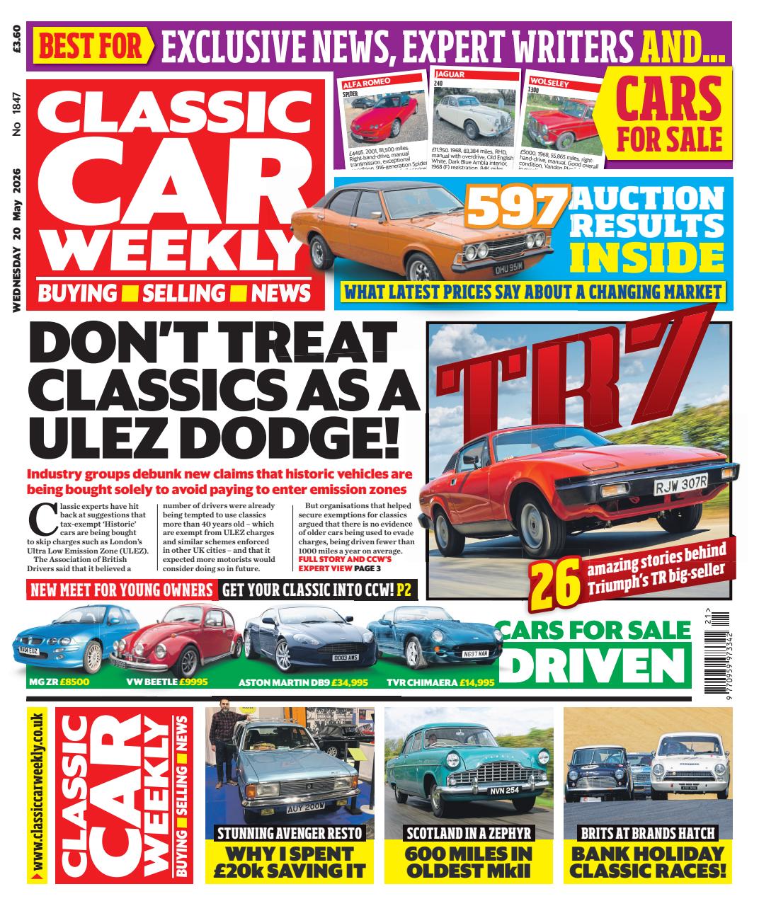Classic Car Weekly Preview Pages