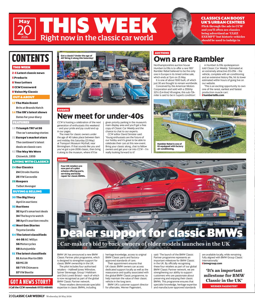 Classic Car Weekly Preview Pages