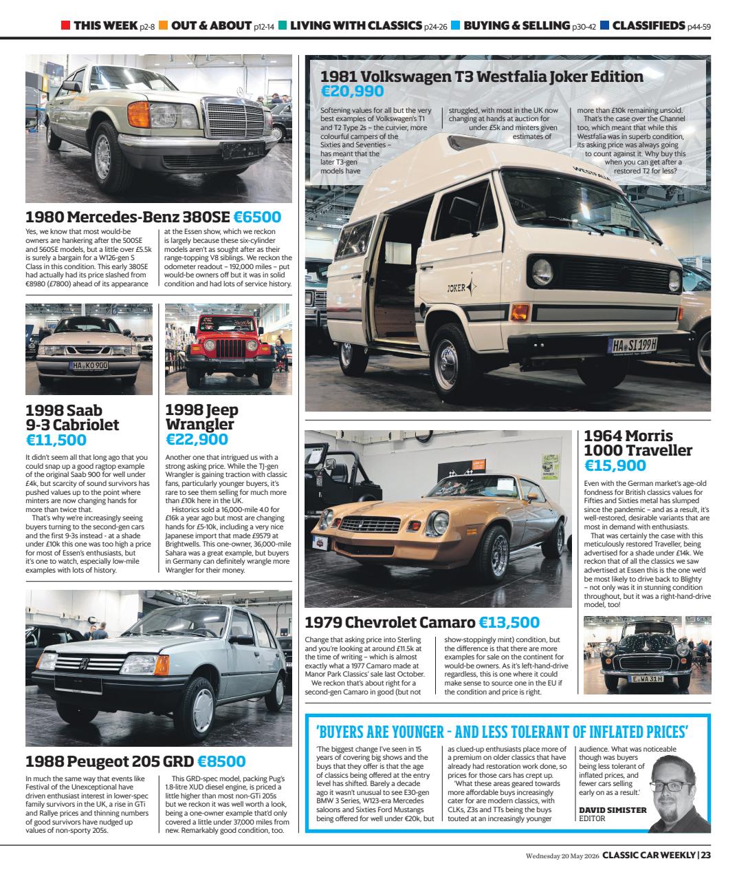 Classic Car Weekly Preview Pages