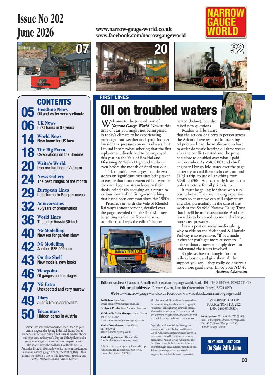 Narrow Gauge World Preview Pages