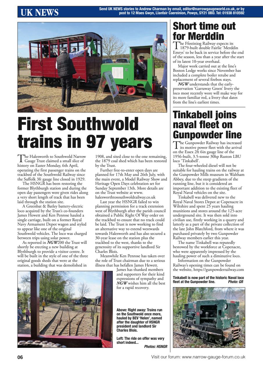 Narrow Gauge World Preview Pages