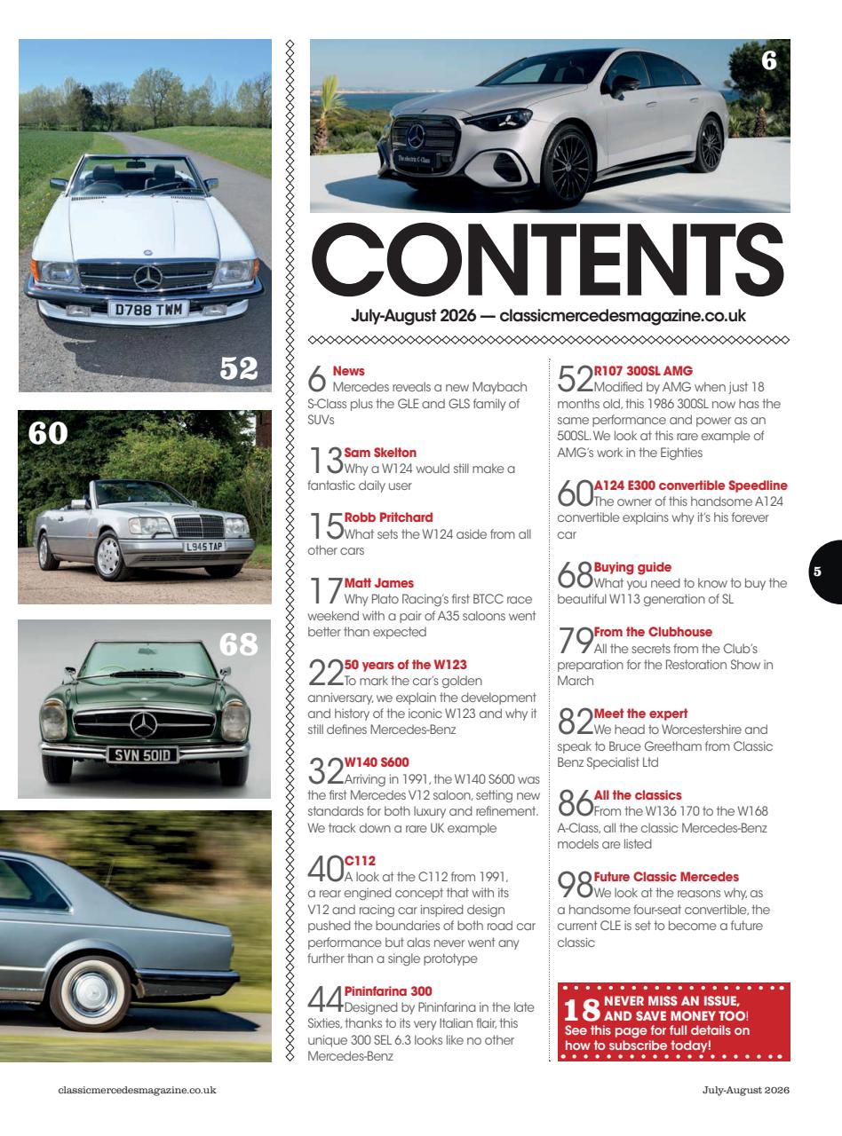 Classic Mercedes Preview Pages