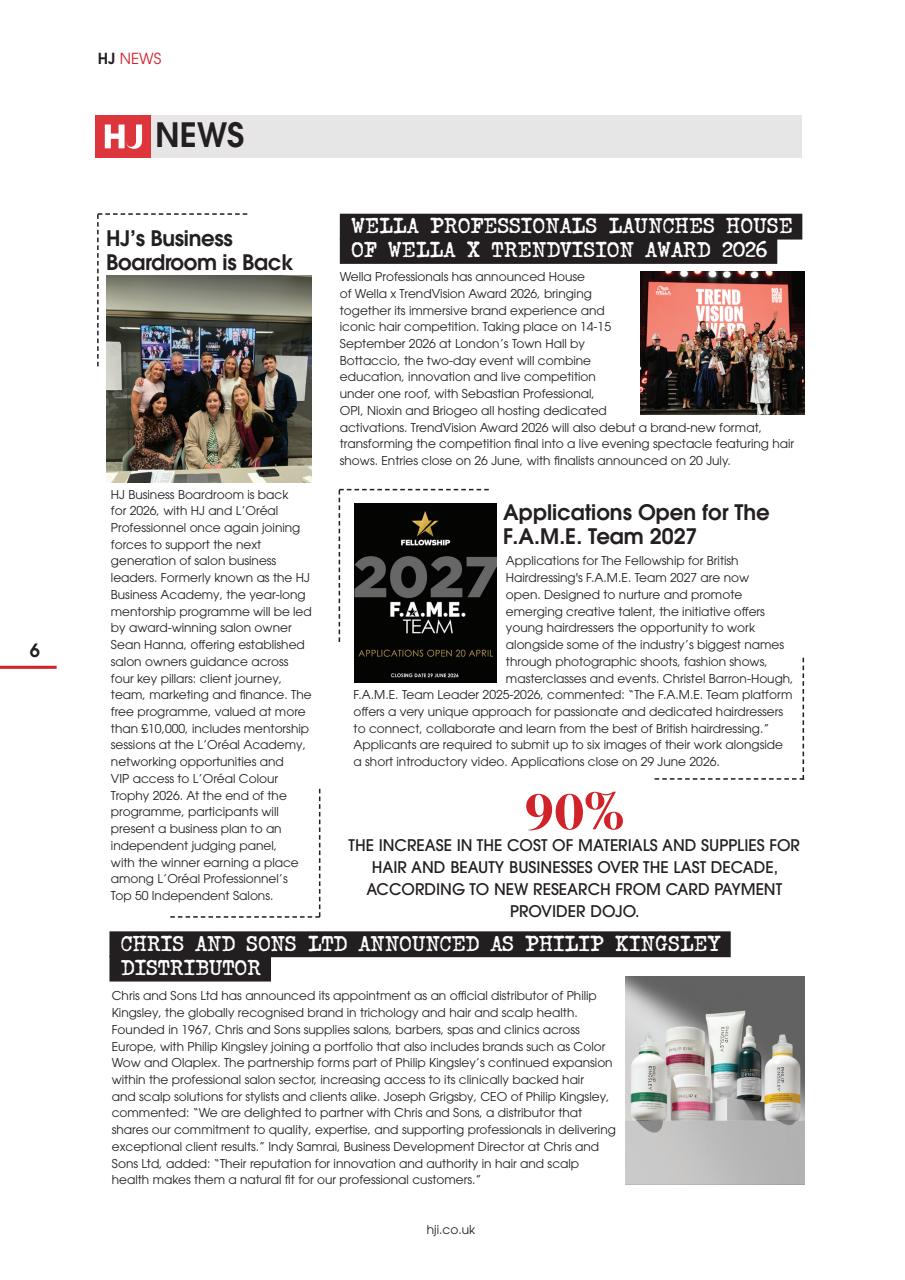 Hairdressers Journal Preview Pages