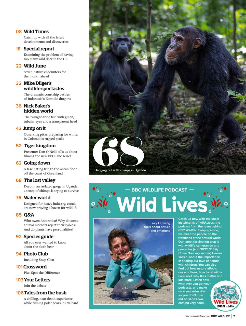 BBC Wildlife Magazine Preview Pages
