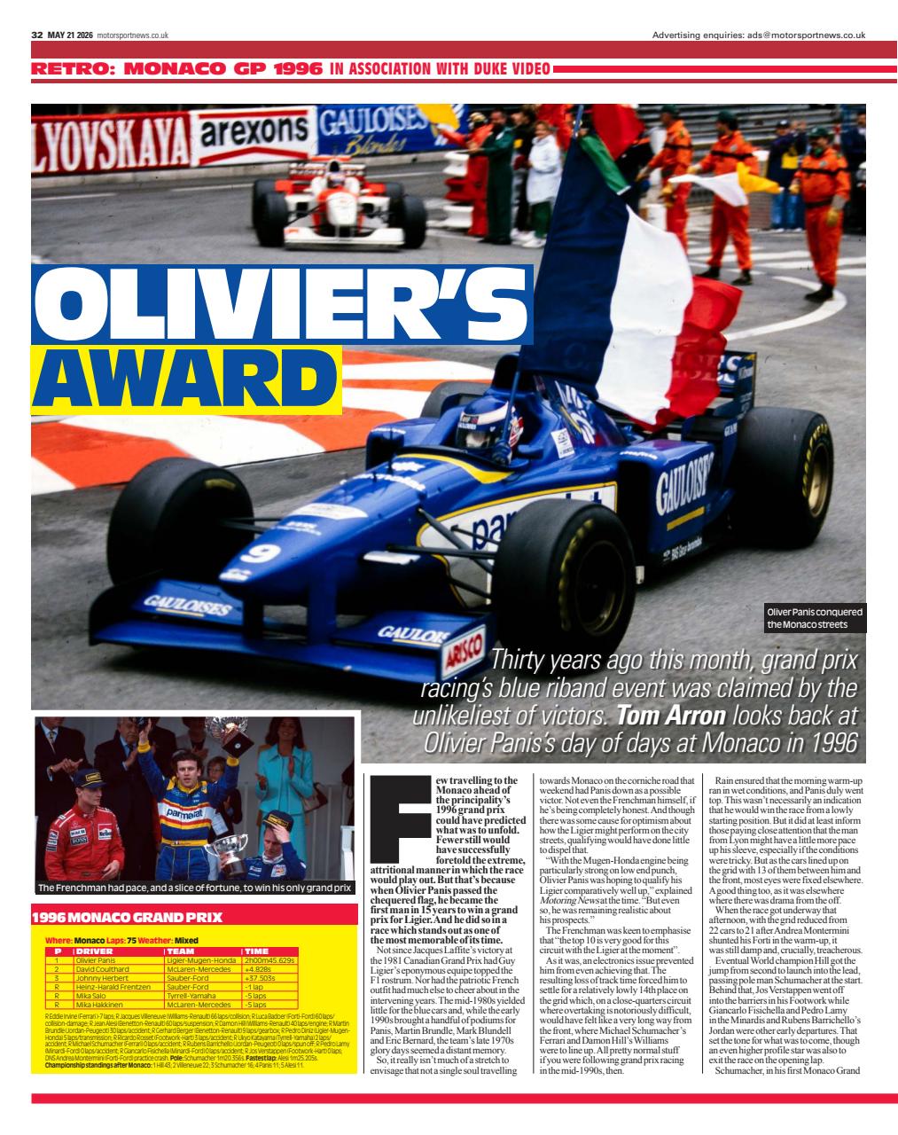 Motorsport News Preview Pages
