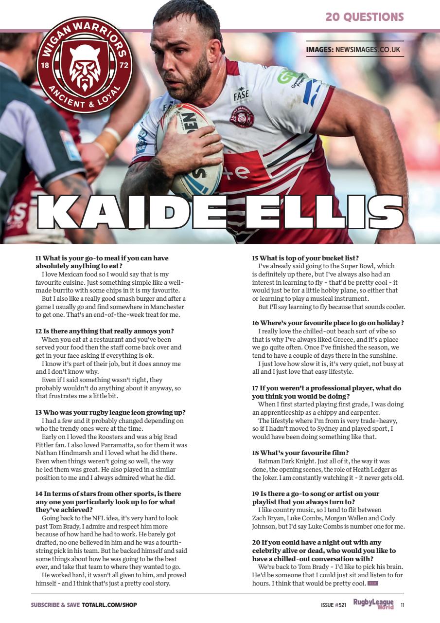 Rugby League World Preview Pages