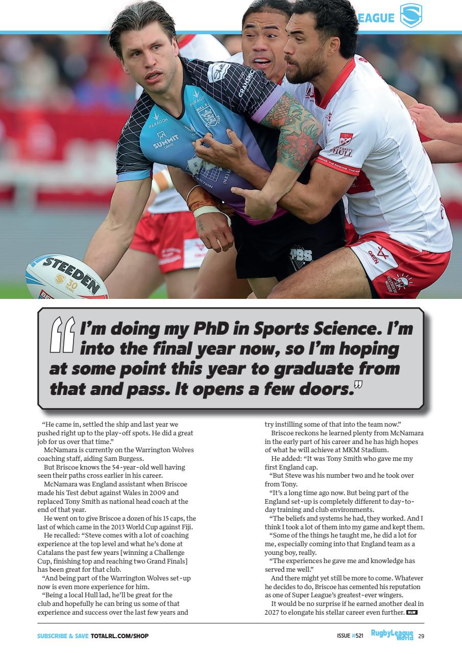 Rugby League World Preview Pages