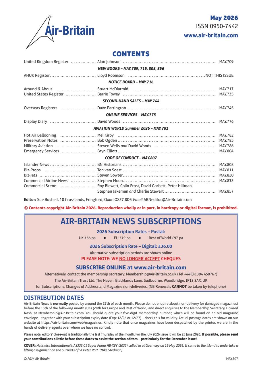 Air Britain News Preview Pages