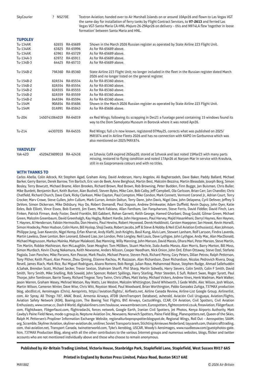 Air Britain News Preview Pages