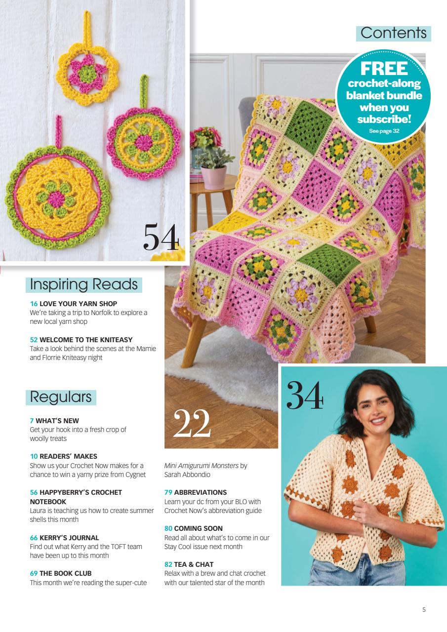 Crochet Now Magazine Preview Pages