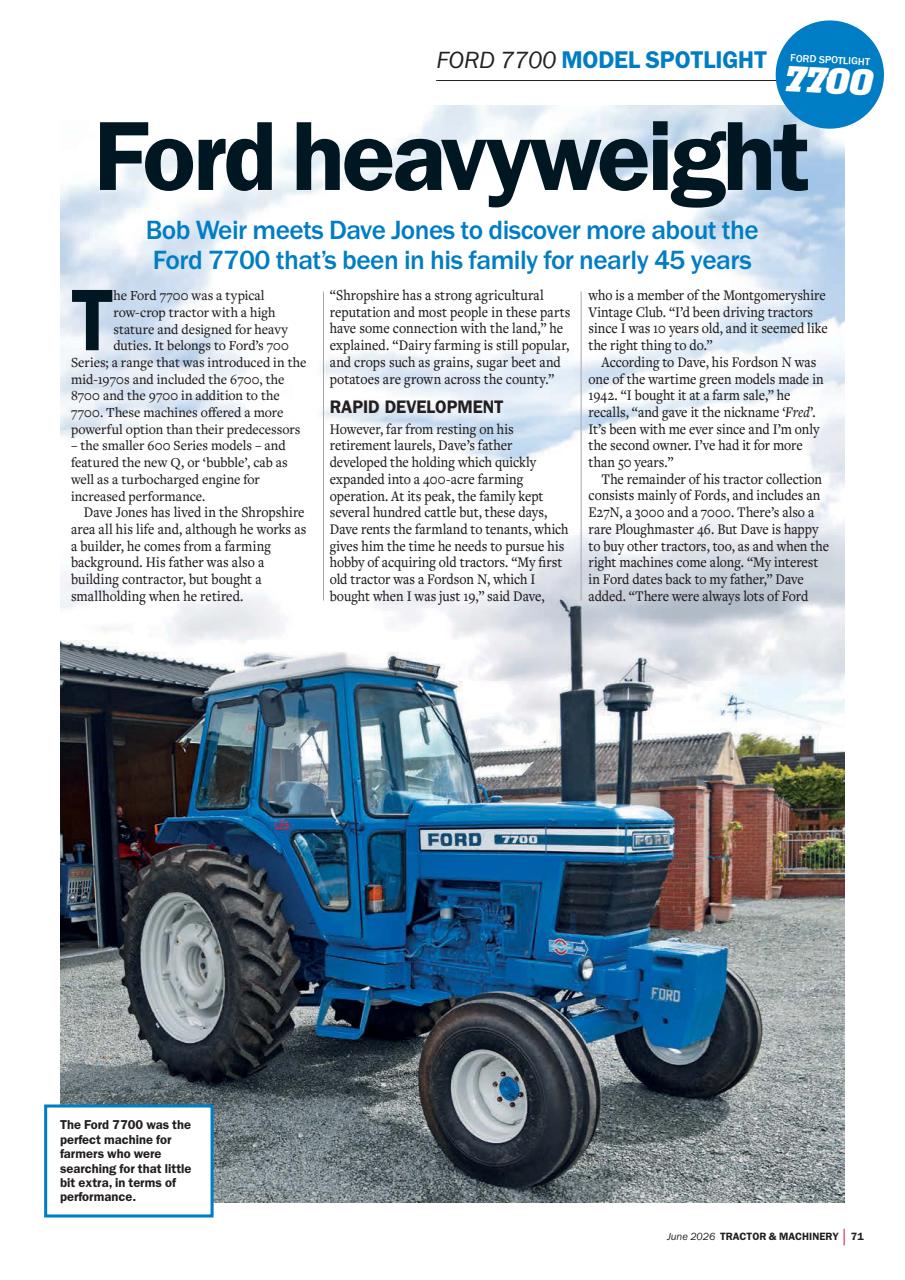 Tractor & Machinery Preview Pages