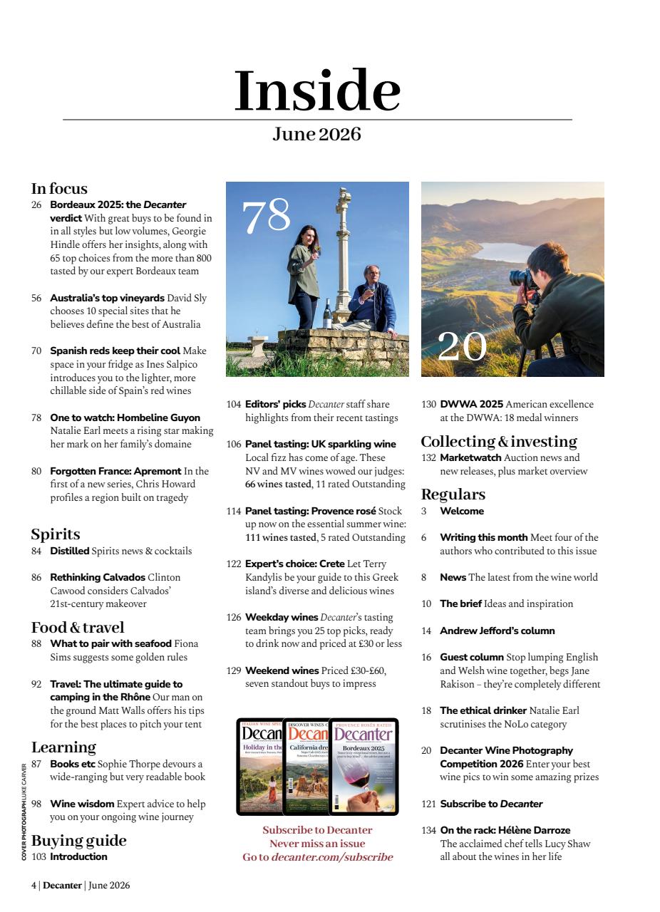 Decanter Preview Pages