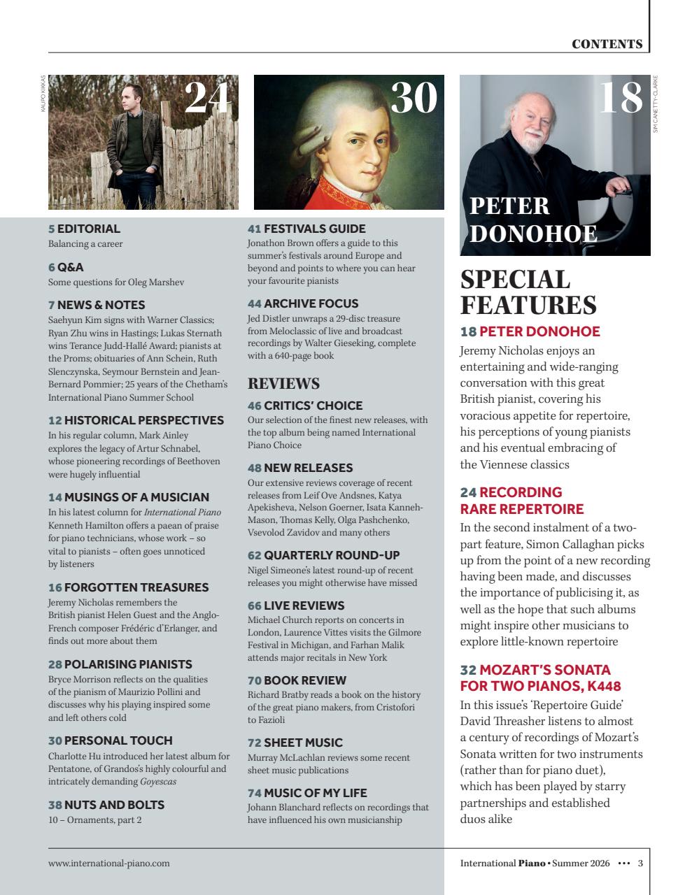 International Piano Preview Pages