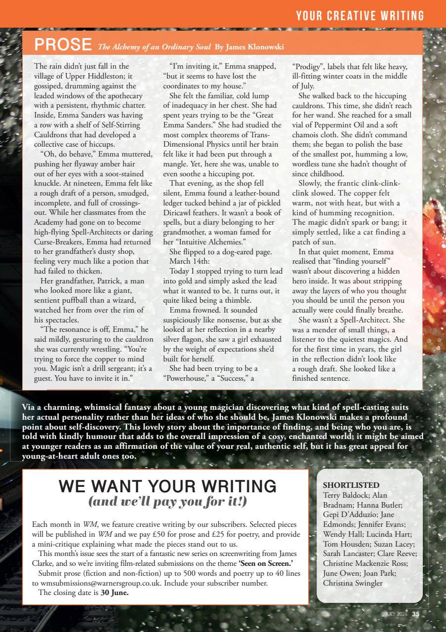 Writing Magazine Preview Pages