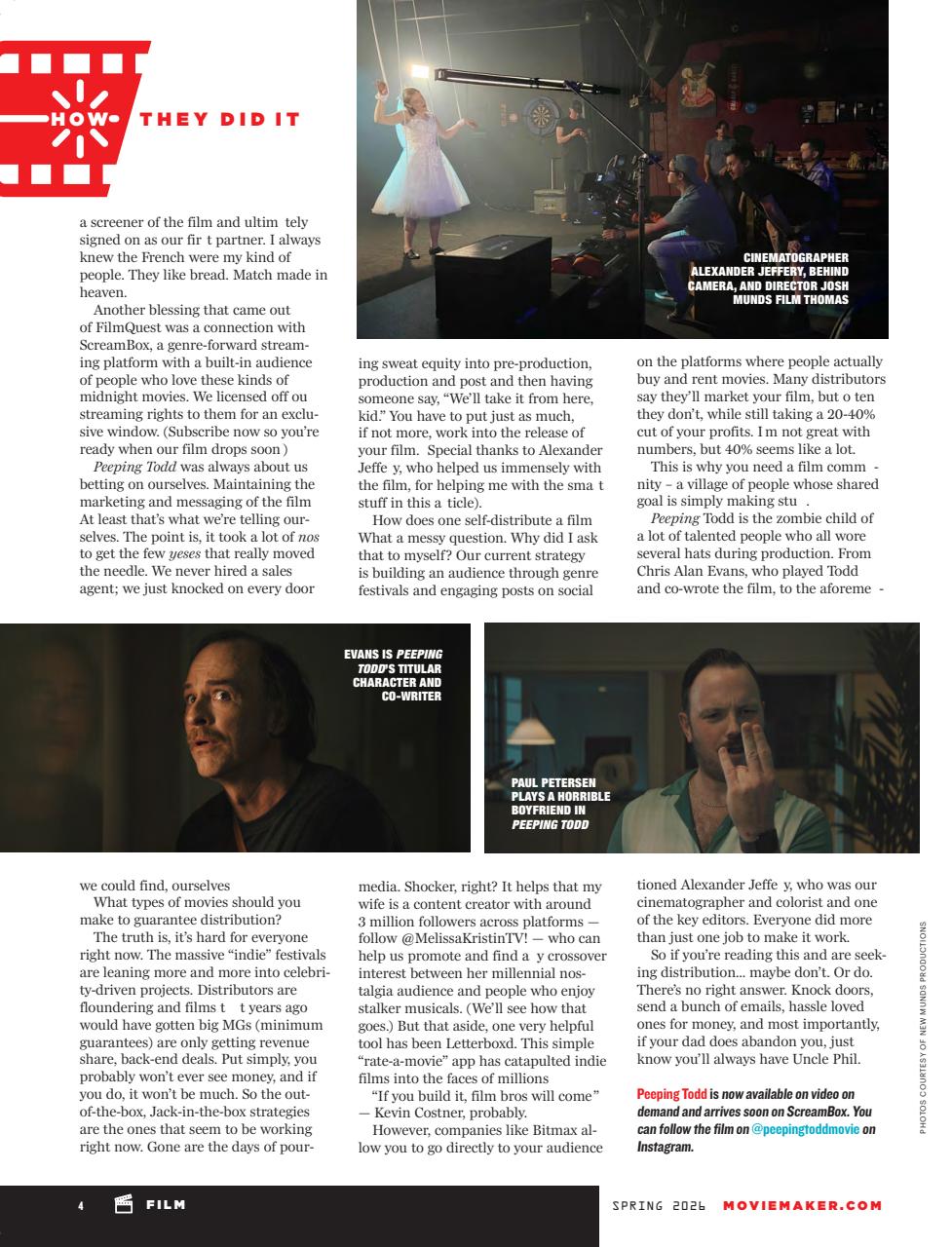 MovieMaker Magazine Preview Pages