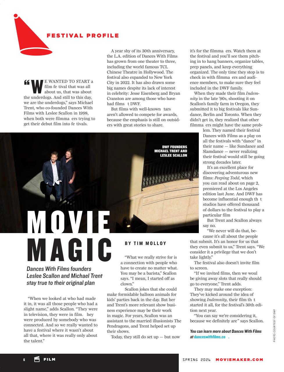MovieMaker Magazine Preview Pages