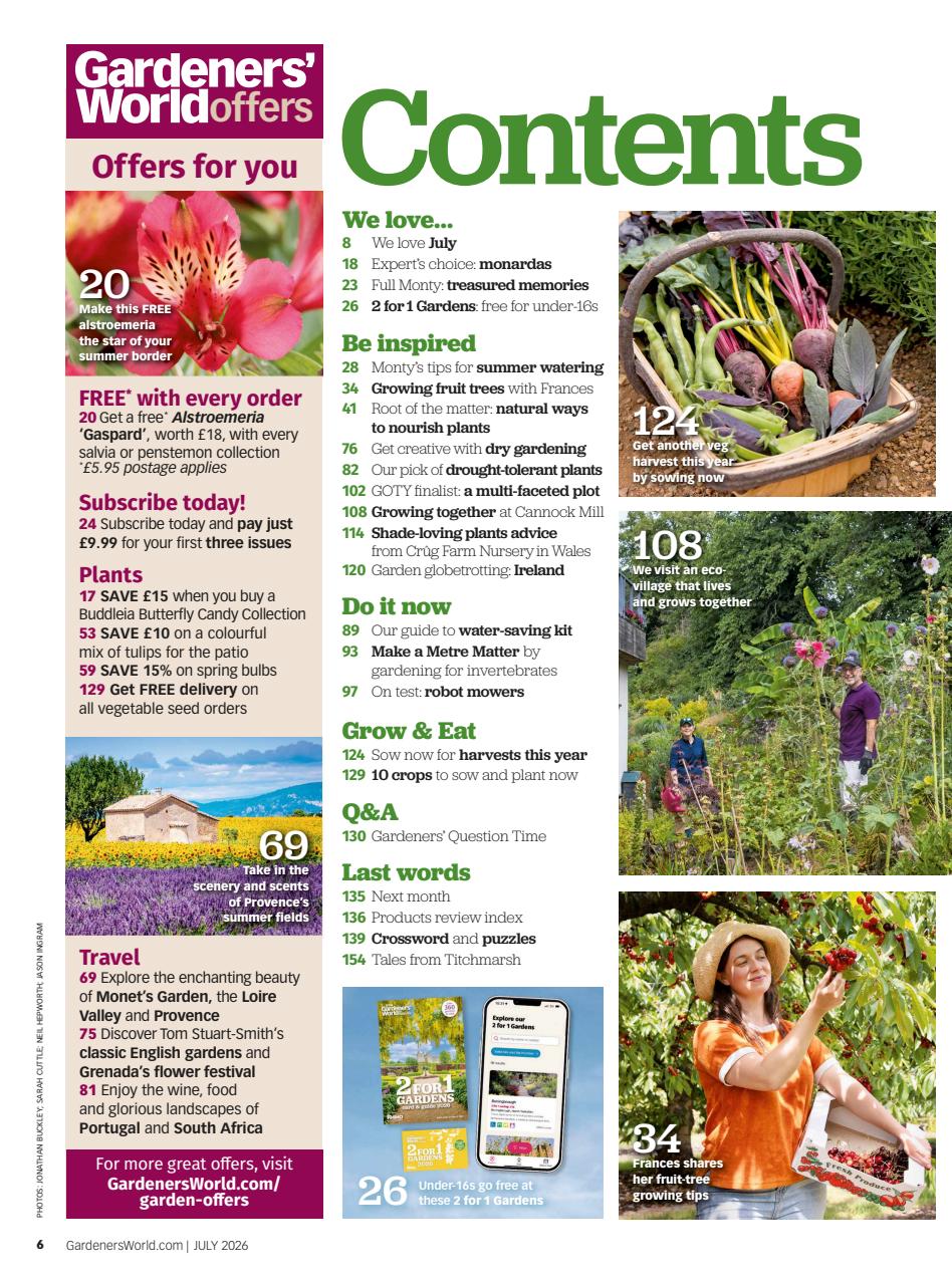 BBC Gardeners’ World Magazine Preview Pages