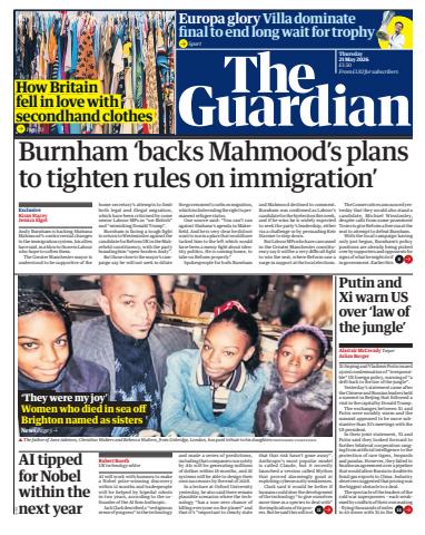 The Guardian Newspaper issue Thursday, 21 May 2026