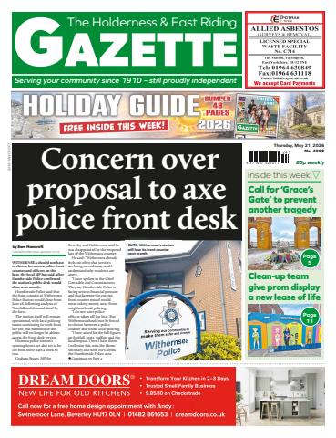 The Holderness & Hornsea Gazette issue Holderness Gazette May 21, 2026