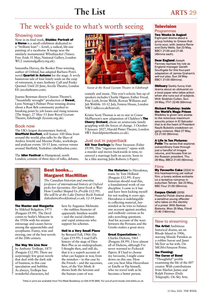 The Week Preview Pages