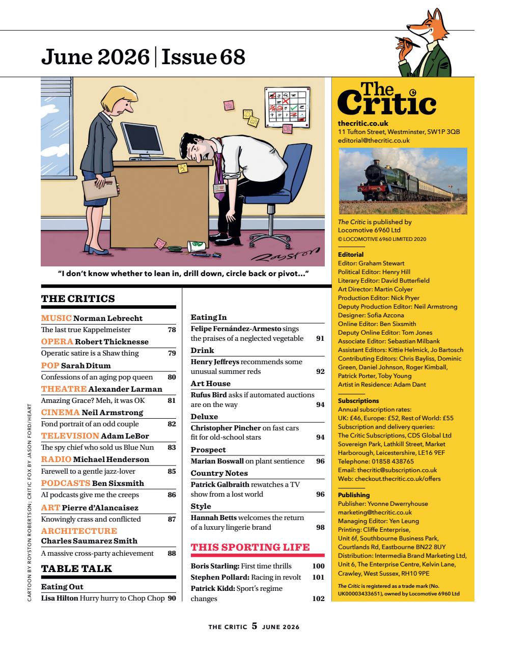 The Critic Preview Pages