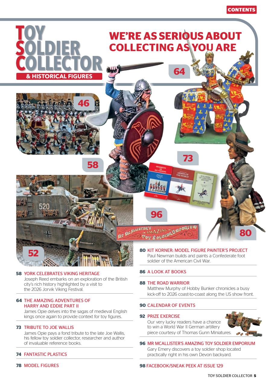 Toy Soldier Collector and Historical Figures Preview Pages