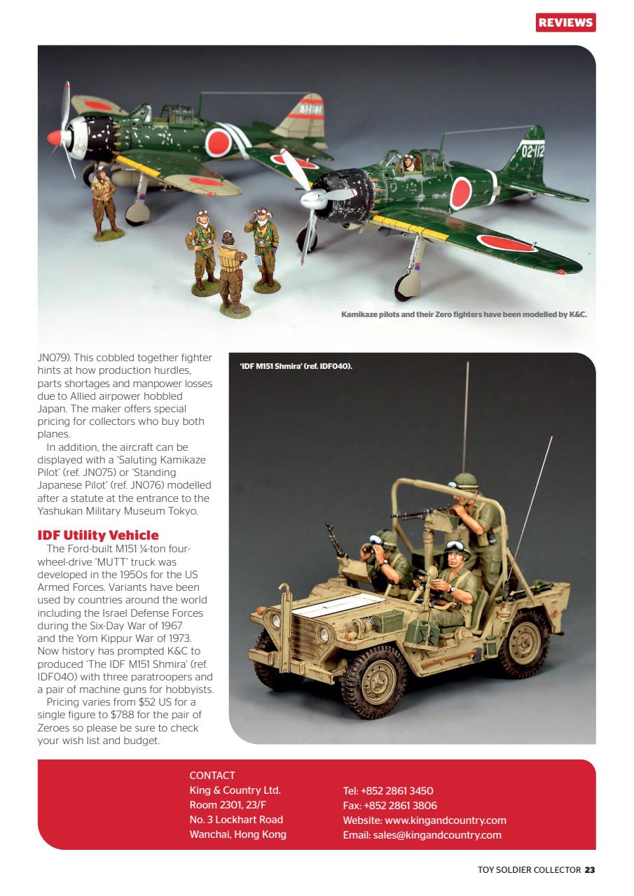 Toy Soldier Collector and Historical Figures Preview Pages