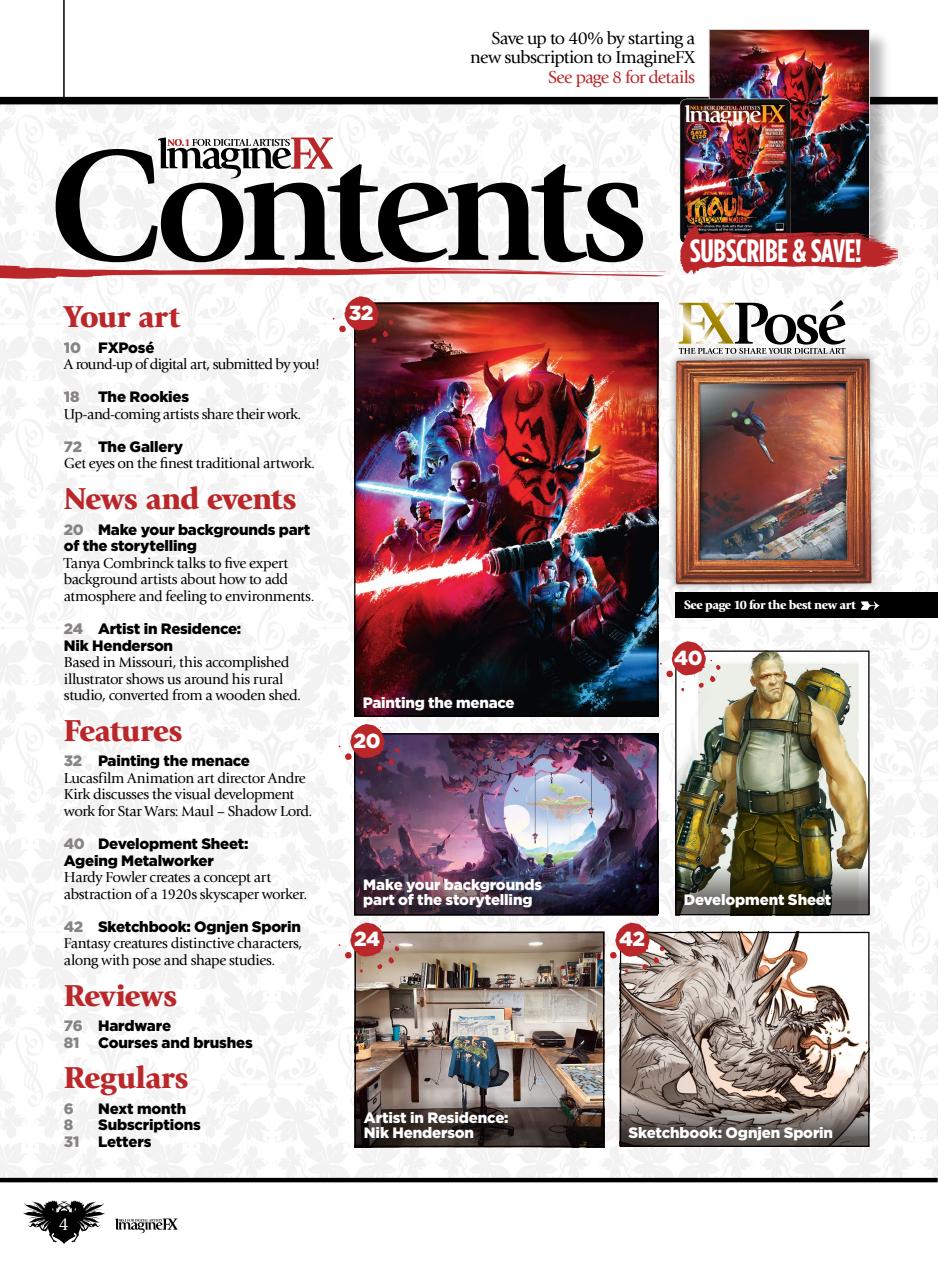 ImagineFX Preview Pages