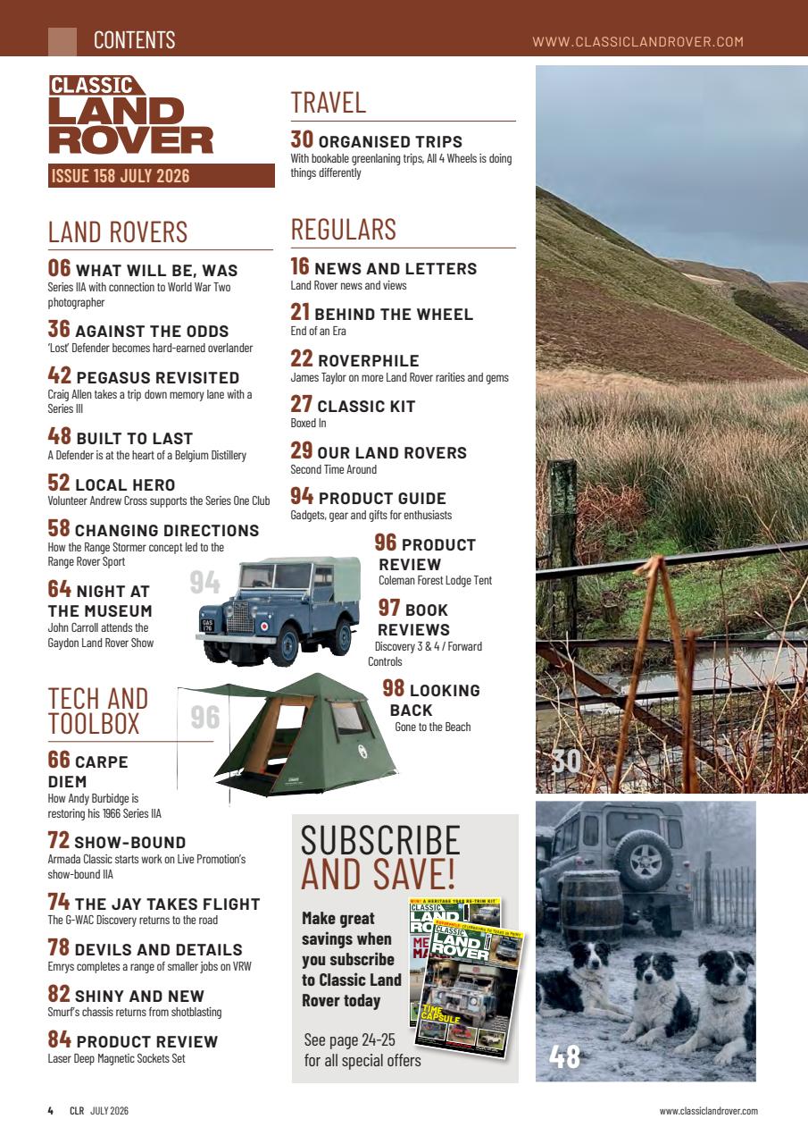 Classic Land Rover Magazine Preview Pages