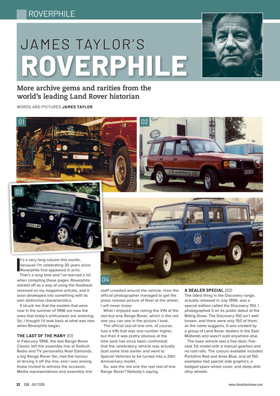 Classic Land Rover Magazine Preview Pages