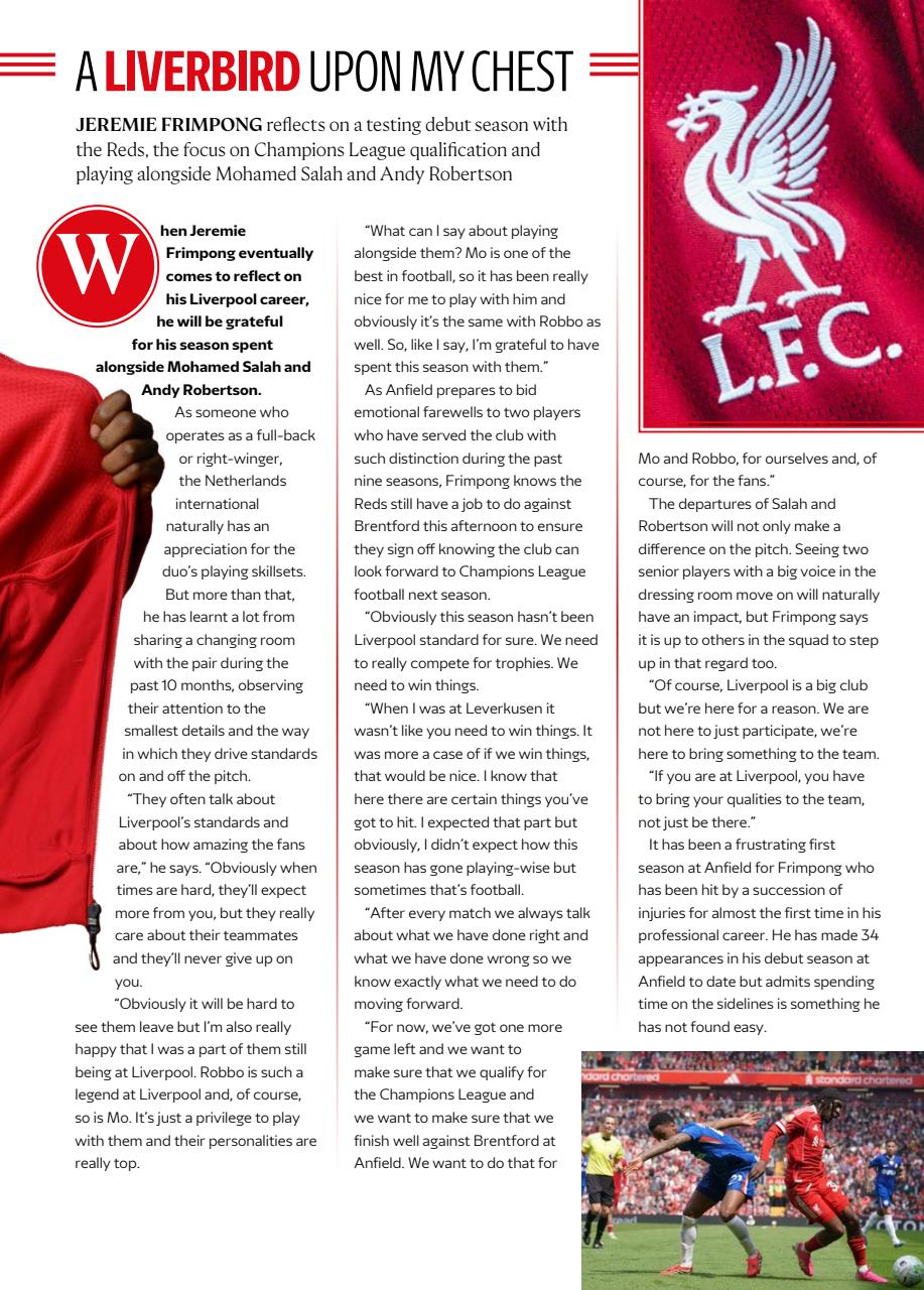 Liverpool FC Programmes Preview Pages