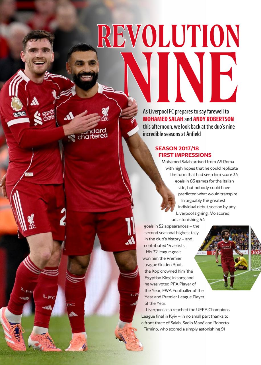 Liverpool FC Programmes Preview Pages