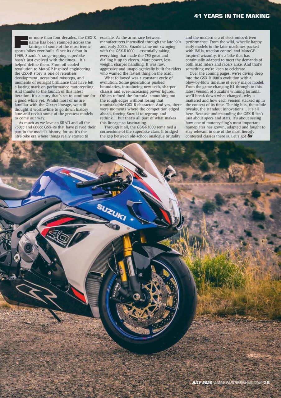 Fast Bikes Preview Pages