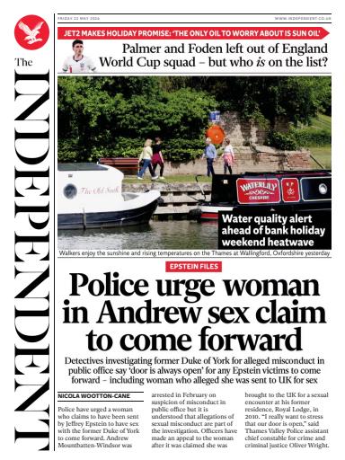 The Independent Daily Edition Newspaper issue 