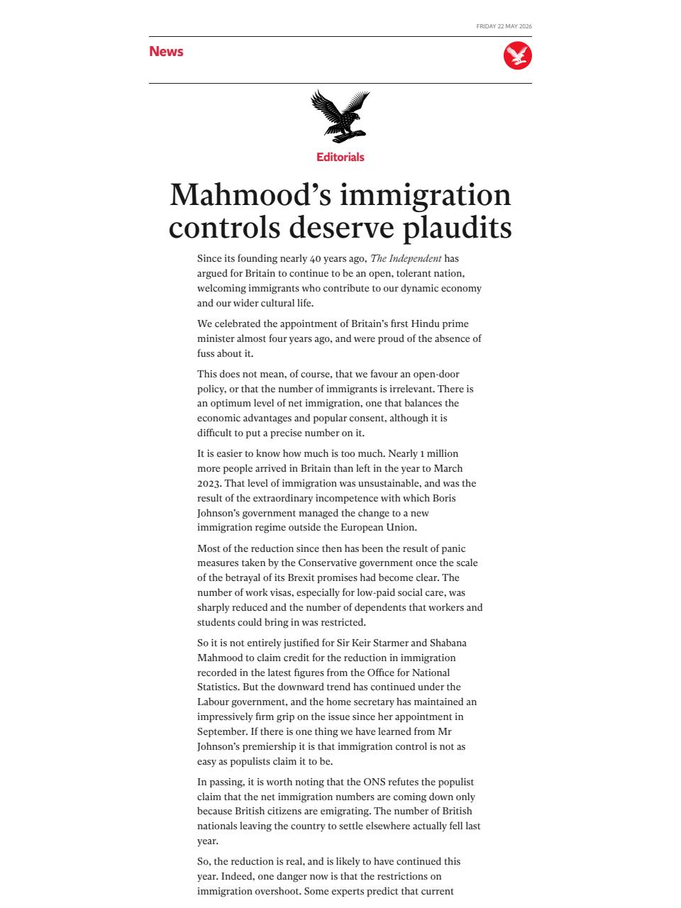 The Independent Daily Edition Newspaper Preview Pages