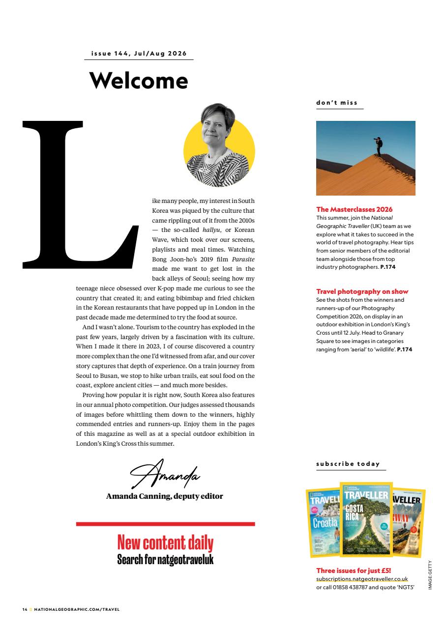 National Geographic Traveller UK Preview Pages
