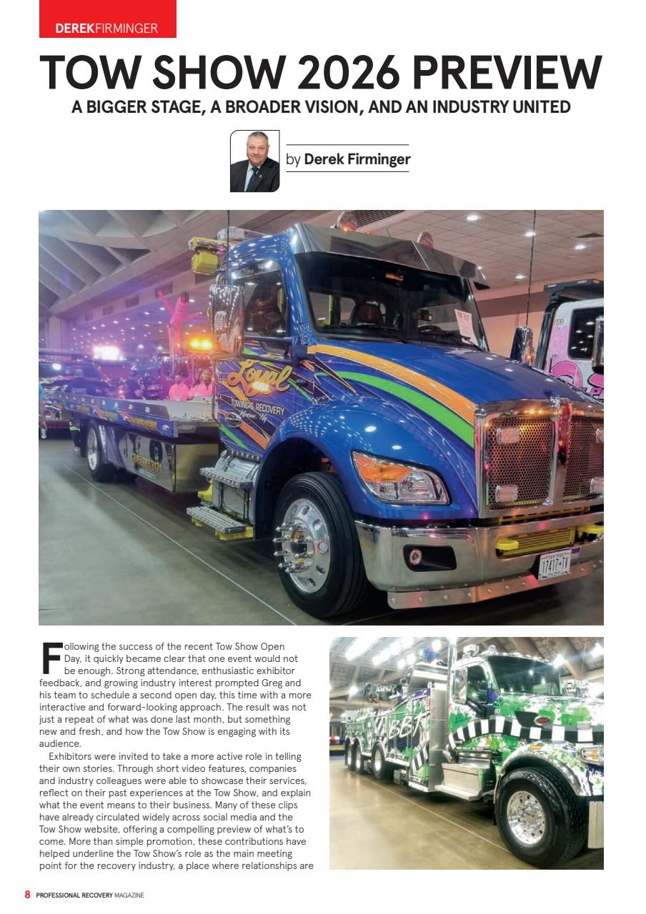 Professional Recovery Magazine Preview Pages