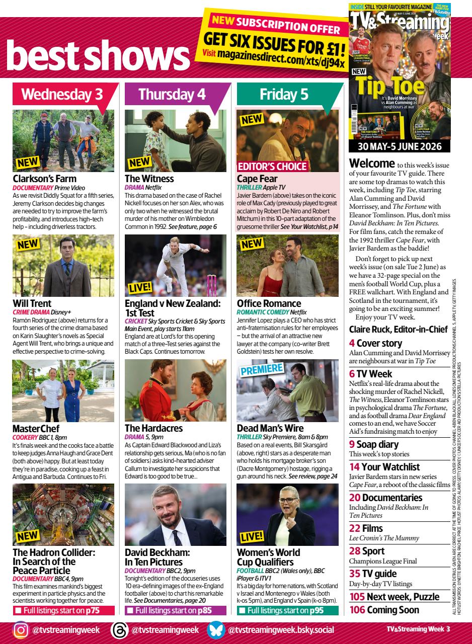 TV & Satellite Week Preview Pages