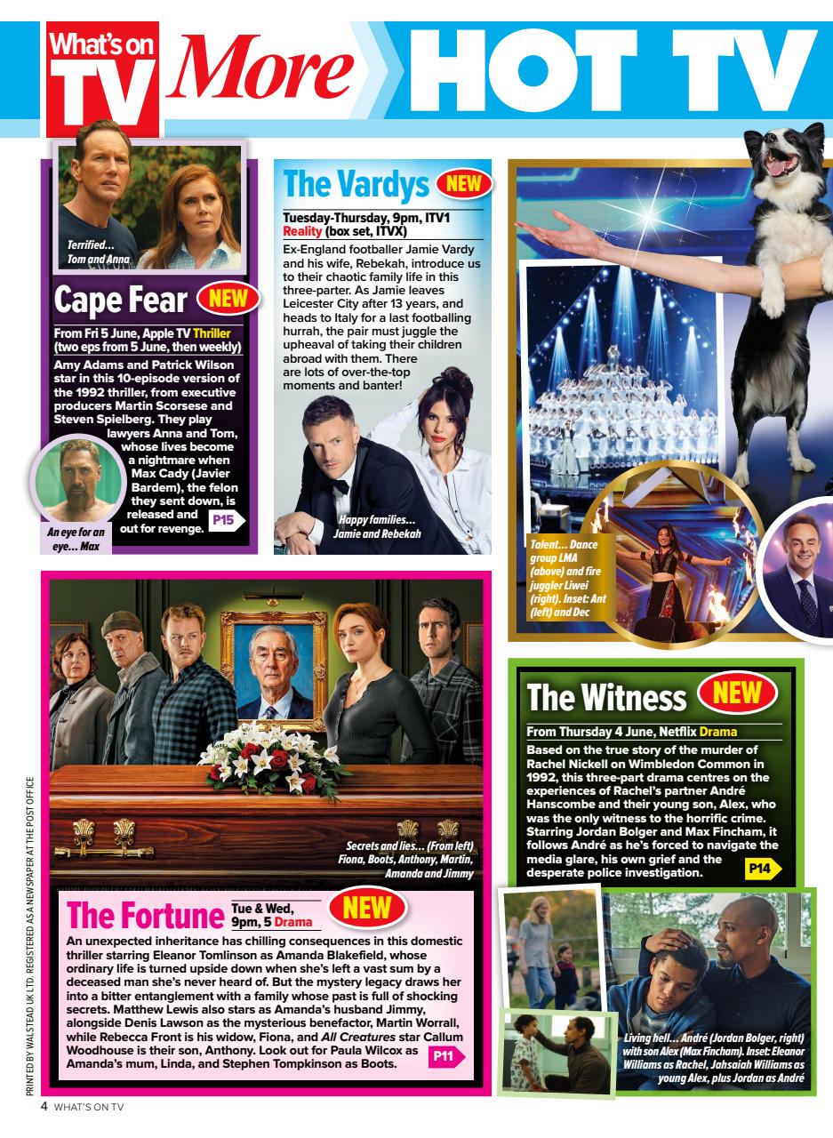 What's on TV Preview Pages