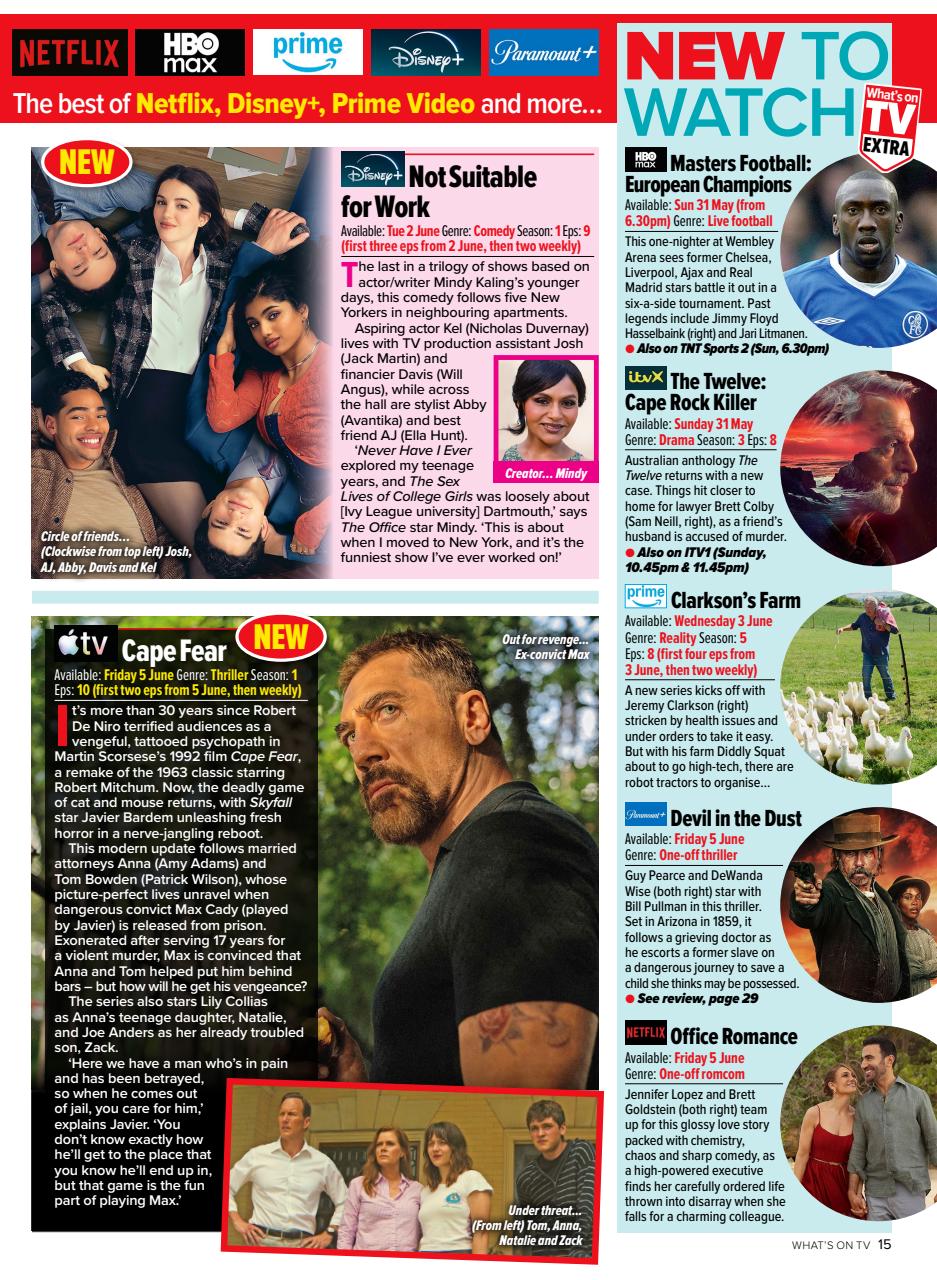 What's on TV Preview Pages