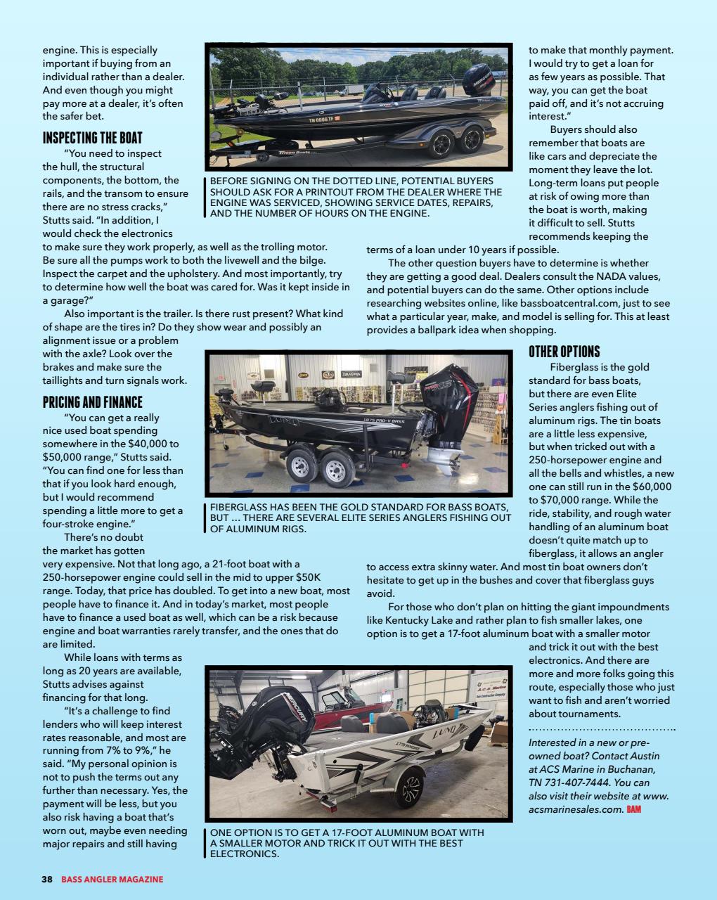 BASS ANGLER MAGAZINE Preview Pages