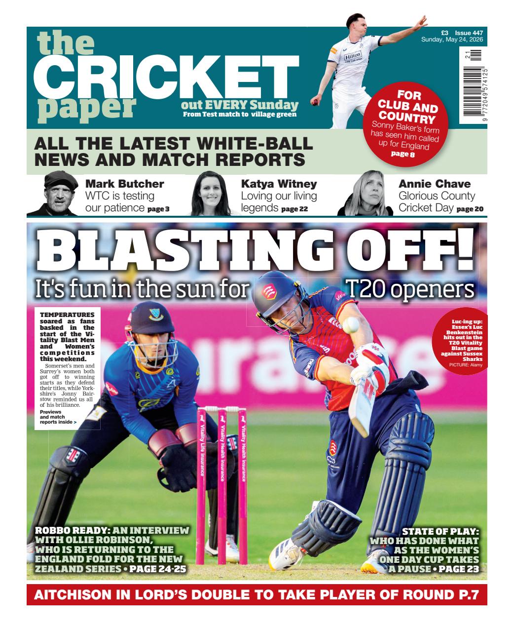 The Cricket Paper Preview Pages