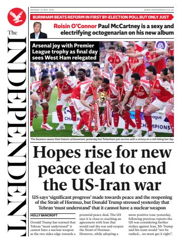 Monday, 25 May 2026 issue Monday, 25 May 2026