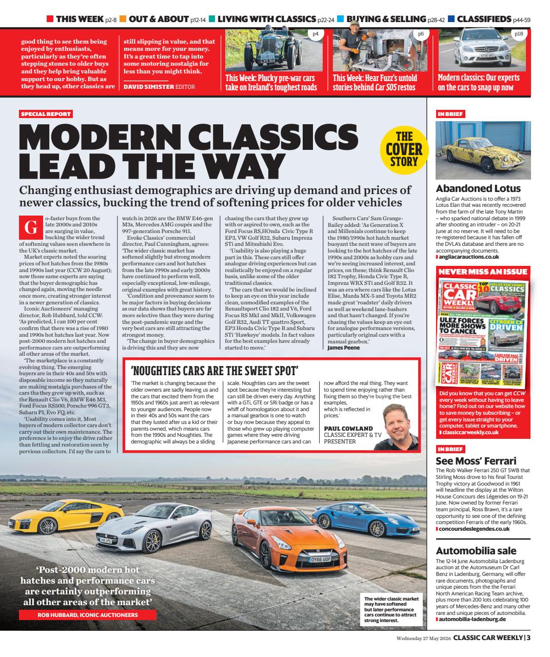 Classic Car Weekly Preview Pages