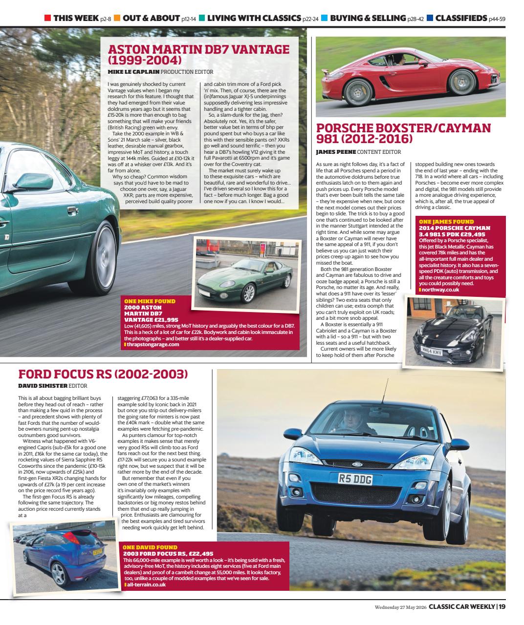 Classic Car Weekly Preview Pages