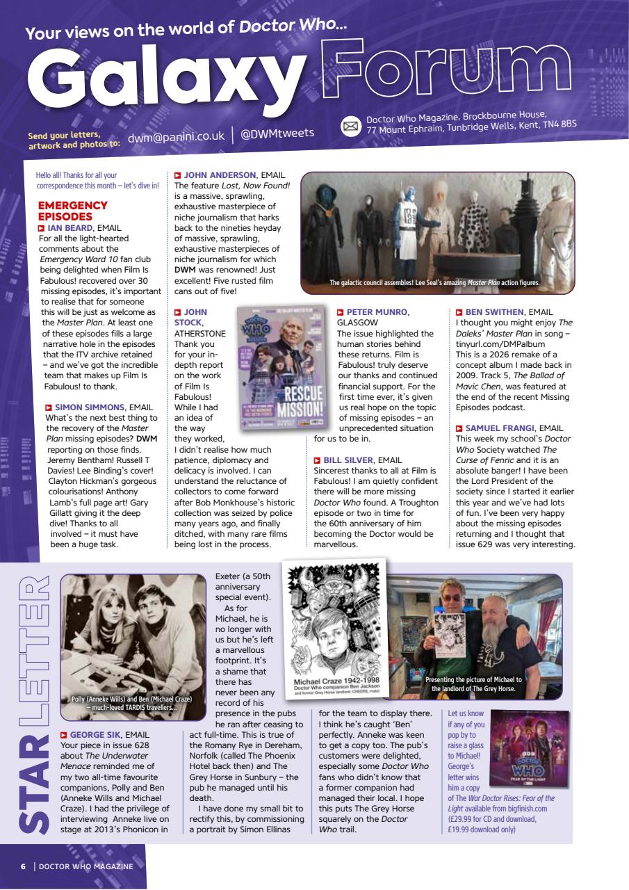 Doctor Who Magazine Preview Pages