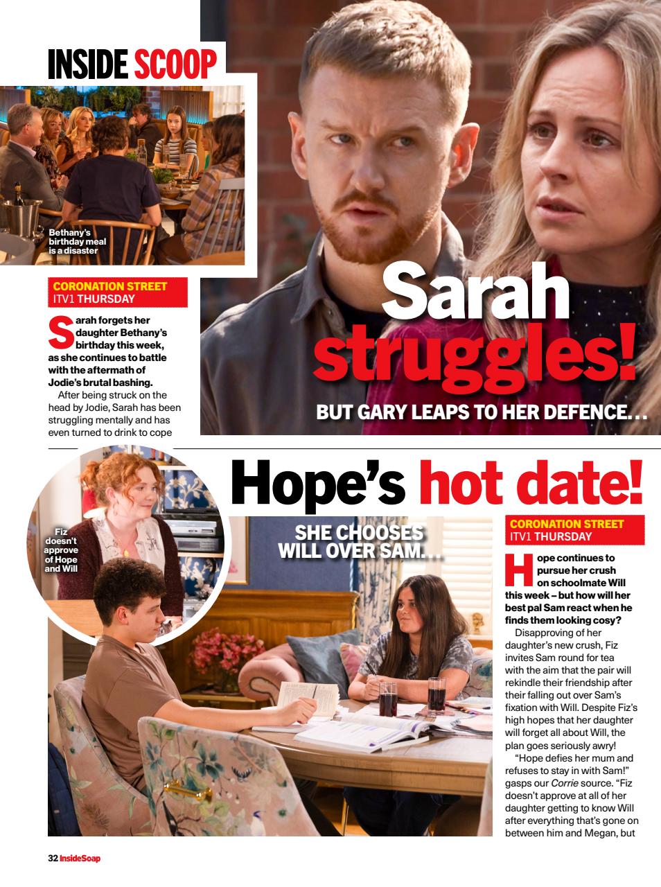 Inside Soap Preview Pages