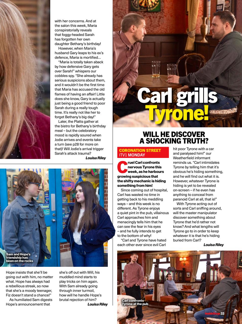 Inside Soap Preview Pages