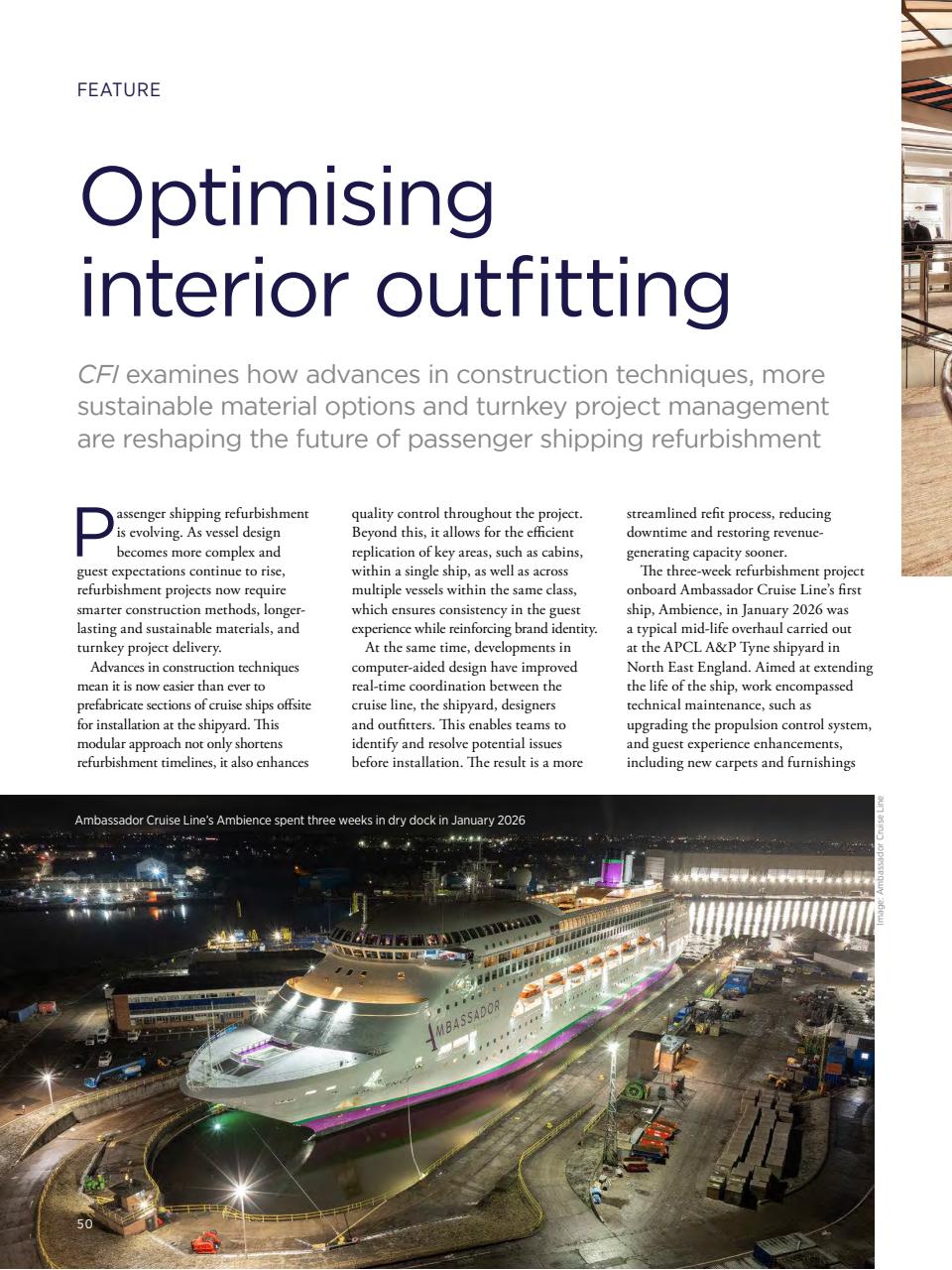 Cruise & Ferry Preview Pages